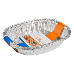 Alpen Large Oval Roasting Tray 3 Pack Silver Large