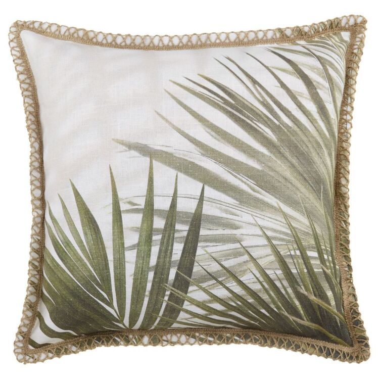 Bouclair Exotic Nomad Tahi Cushion Green 48 x 48 cm