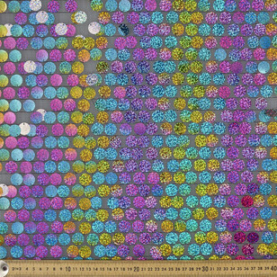 Shine 125 cm Sequin Fabric Multicoloured 125 cm