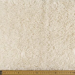 Plain 148 cm Long Haired Llama Faux Fur Fabric Cream 148 cm