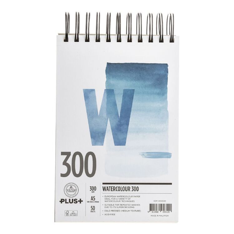 The Paper House Plus 300 gsm Watercolour Pad White