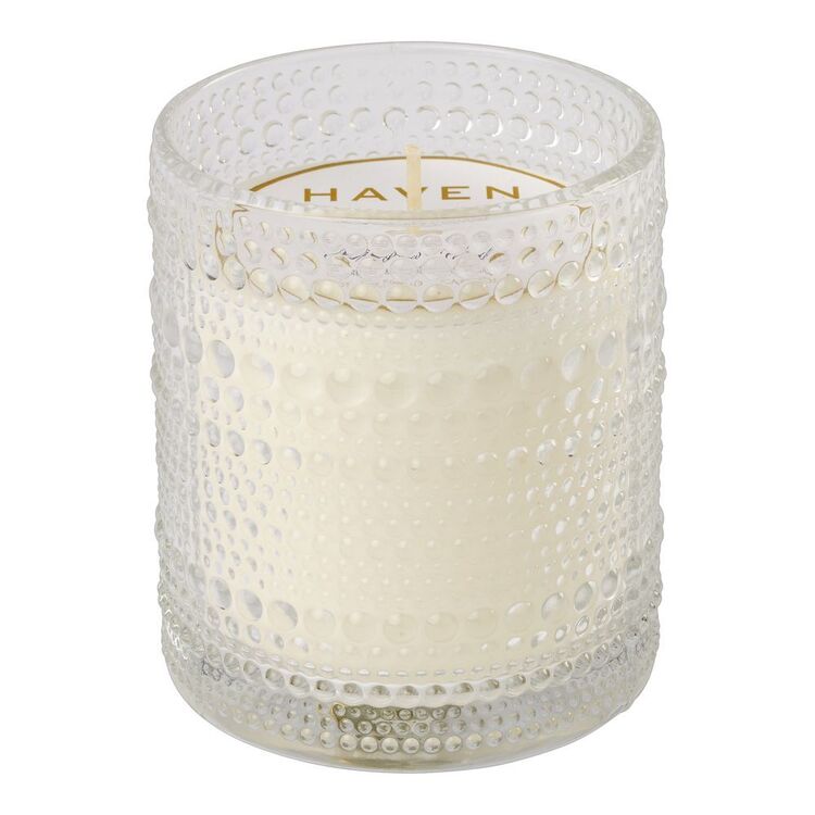 Haven Pillow Talk Berry & Patchouli Scented Bubble Jar Candle 10 cm White