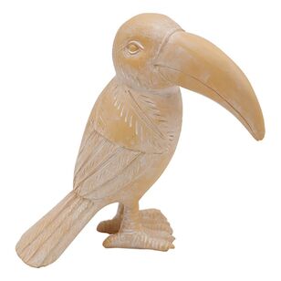 Ombre Home Weathered Coastal Deco Toucan Ornament Natural 13 x 8 x 14 cm