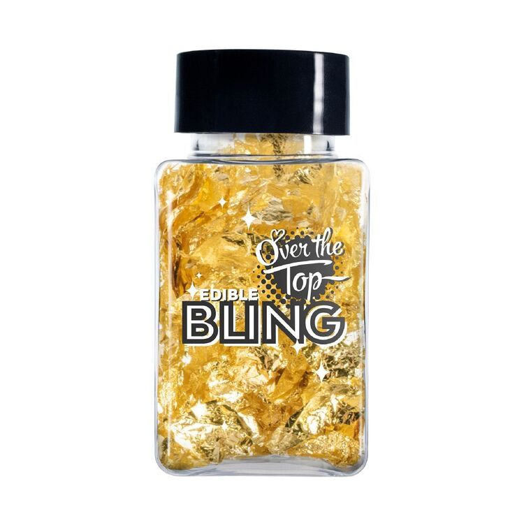 Over The Top Bling Leaf Flakes Gold 2 g