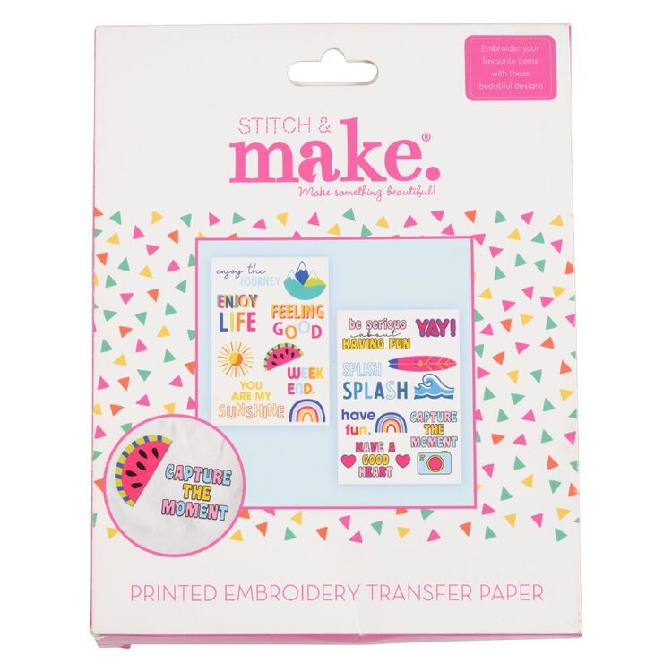 Make Words Embroidery Transfer Paper