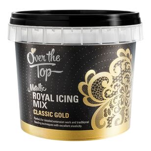 Over The Top Metallic Royal Icing Classic Gold 150 g