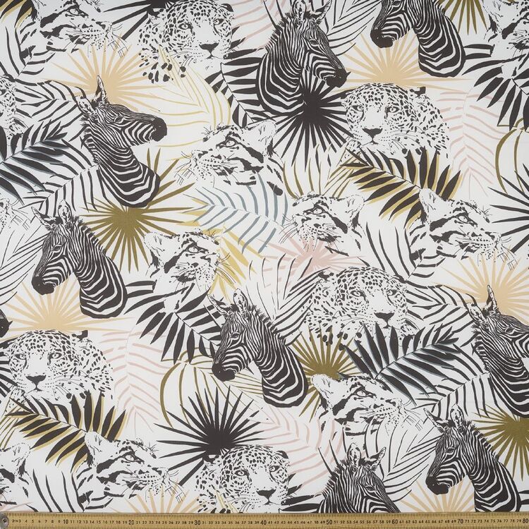 Zebra Digital Printed 147 cm Double Georgette Fabric