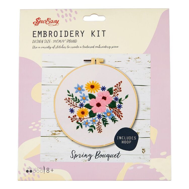 Sew Easy Spring Bouquet Embroidery Kit