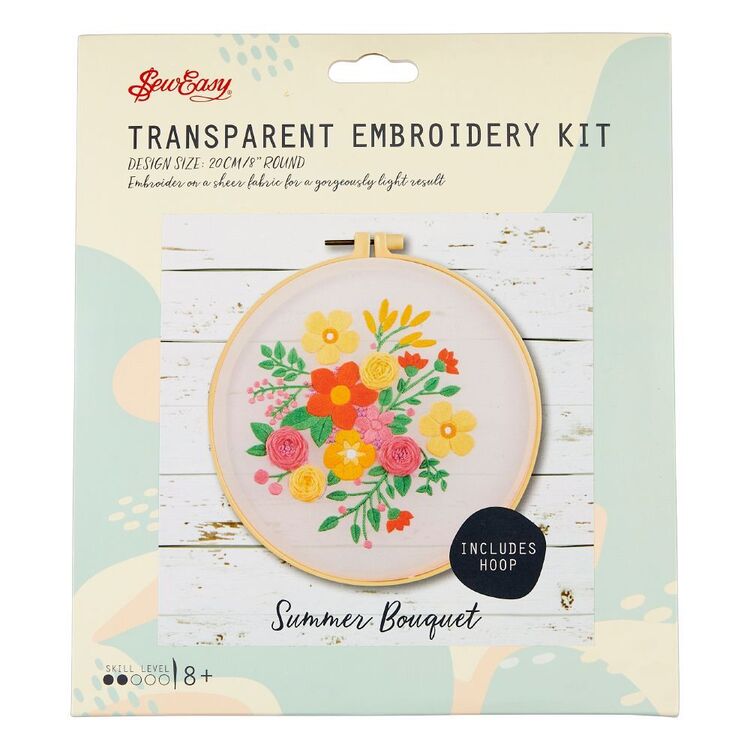 Sew Easy Summer Bouquet Embroidery Kit