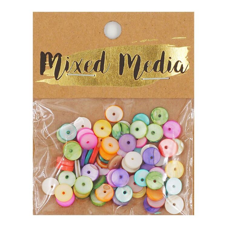 Mixed Media Heishi Shell 8 mm Beads