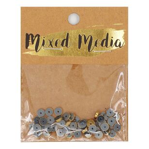 Mixed Media Metallic Heishi 6 mm Beads Gold