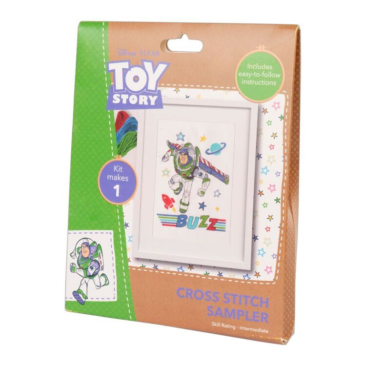 Disney Pixar Toy Story Buzz Cross Stitch Kit Multicoloured