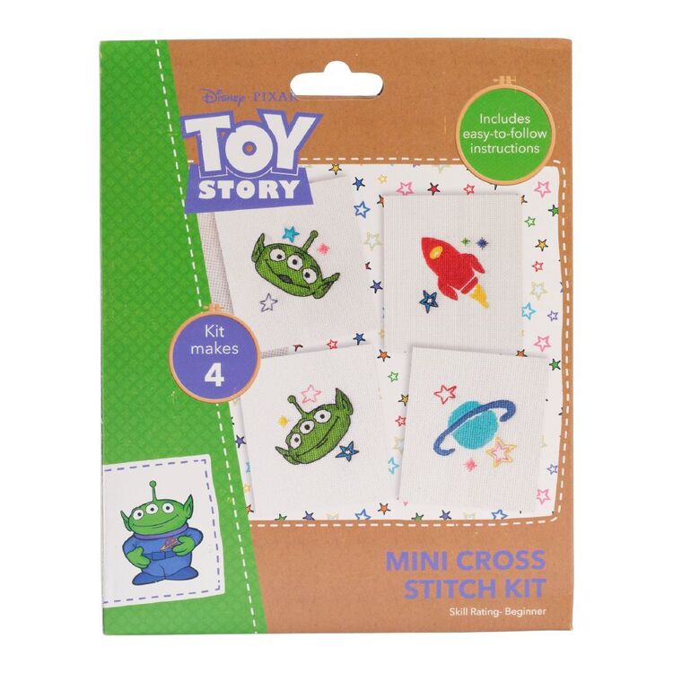 Disney Pixar Toy Story Mini Cross Stitch Kit Multicoloured 3 in