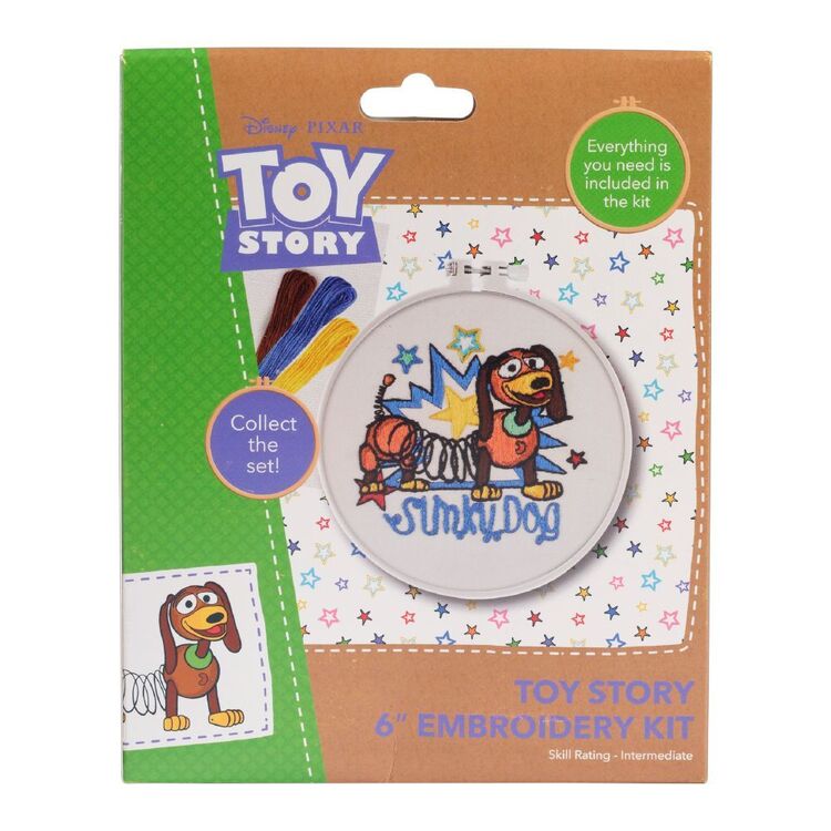Disney Pixar Toy Story Slinky Embroidery Kit Multicoloured 6 in