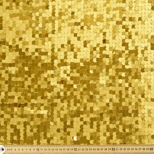 Metallic Sequined 130 cm Polyester Fabric Gold 130 cm