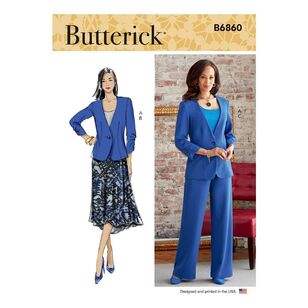 Butterick Sewing Pattern B6860 Misses' and Women's Jacket, Skirt and Pants