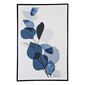 Watercolour Leaves #1 Framed Print Blue 40 x 60 cm