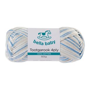 Bella Baby Tootgarook Printed 4 Ply Yarn Grey Blue Mix 50 g