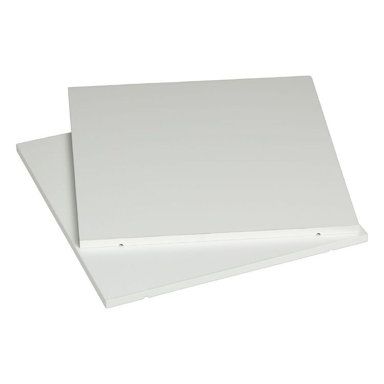 Francheville Stack Modular Shelf 2 Pack White 12 mm