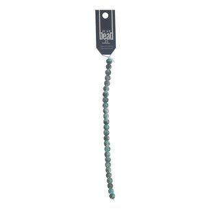 Just Bead It Painted Glass Bead Strand Blue & Grey 8 mm