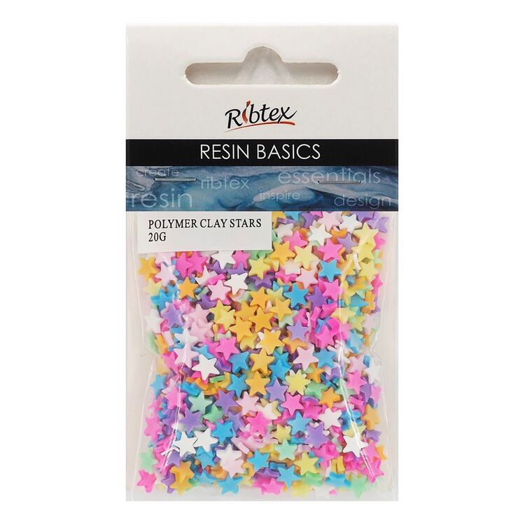 Ribtex UV Resin 20 g Polymer Clay Stars Multicoloured 20 g