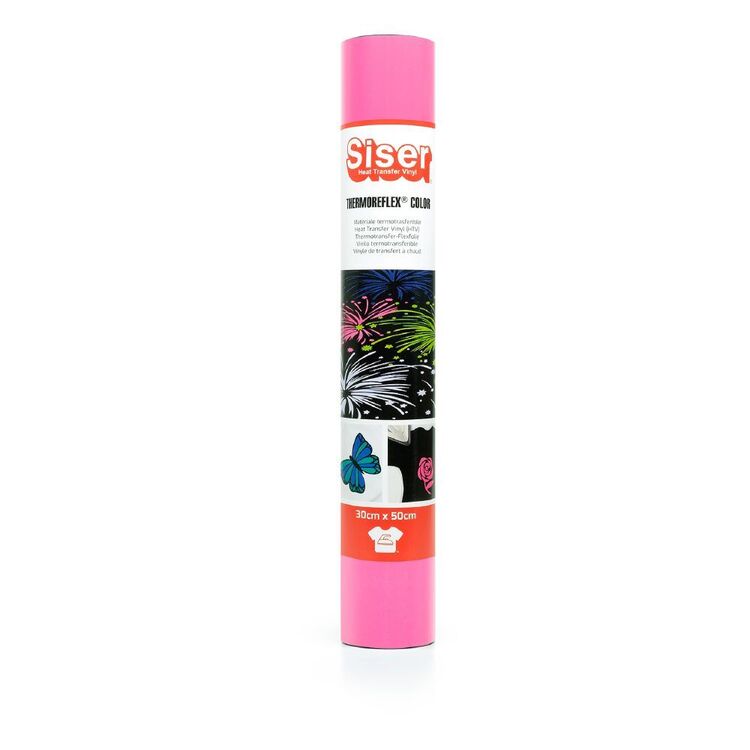 Siser Heat Transfer Thermoreflex Colour Vinyl Fluoro Pink