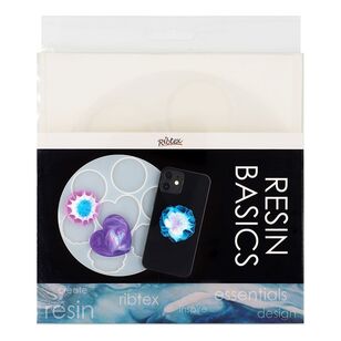 Ribtex Resin Heart & Circles Silicone Mould White