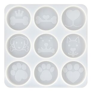 Ribtex Resin Round Dog Tags Silicone Mould White