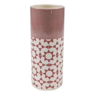 Ombre Home Palm Springs 25 cm Ceramic Vase Pink 10 x 25 cm