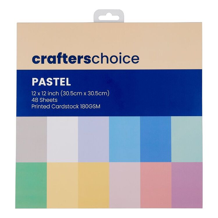 Crafters Choice Pastel Paper Pad Multicoloured 12 x 12 in