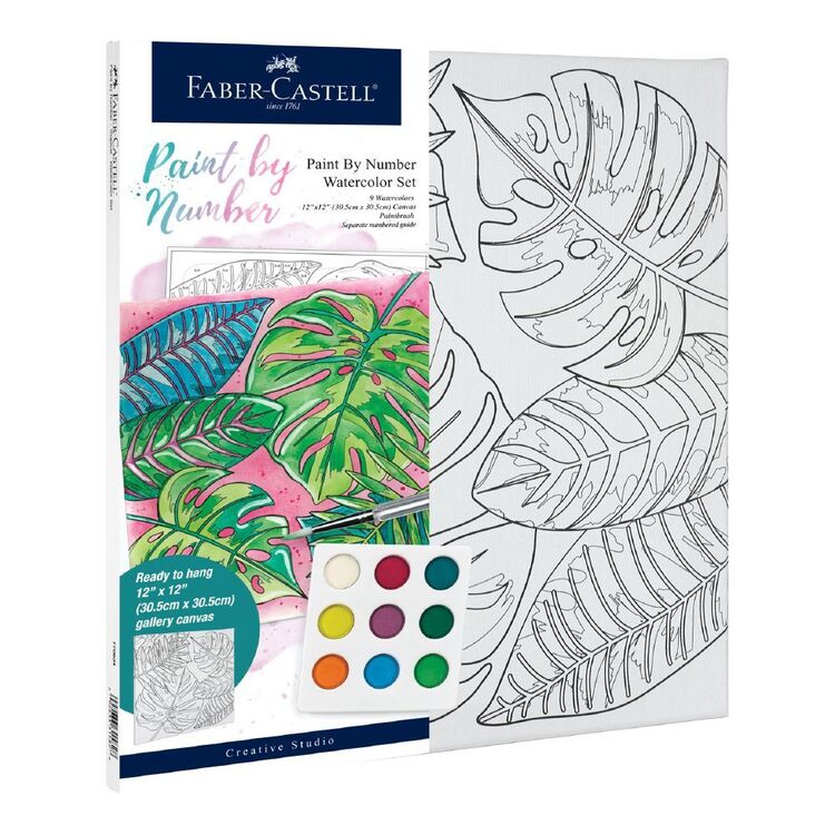 Faber Castell Paint By Number Watercolour Tropical Set