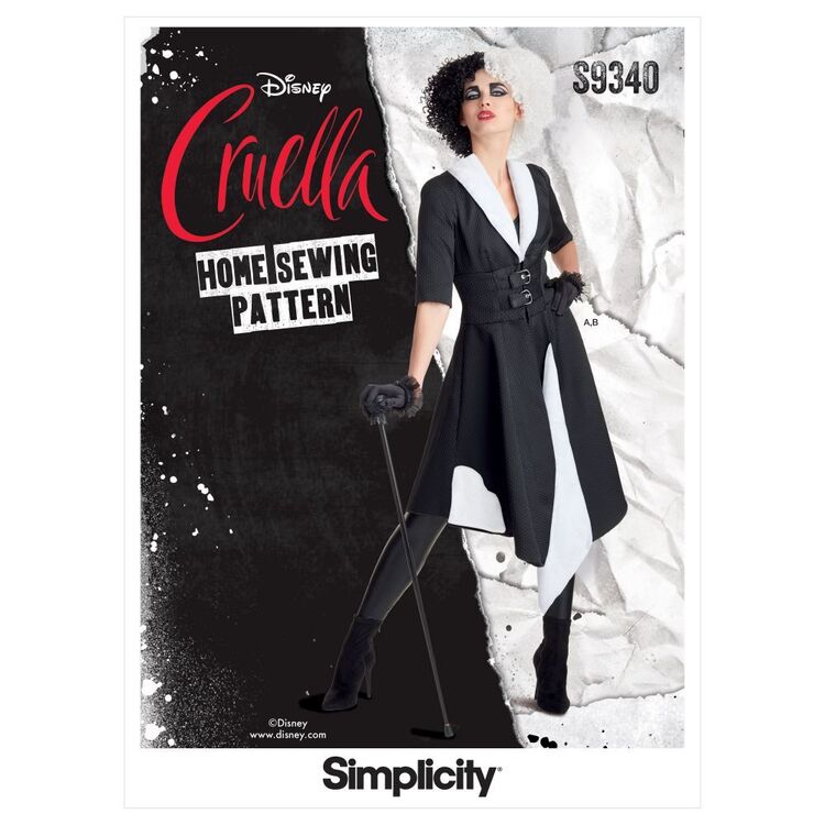 Simplicity Sewing Pattern S9340 Misses' Cruella Costume