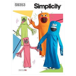 Simplicity Sewing Pattern S9353 Adult Inflatable Tube Dancer Costume X Small - X Large