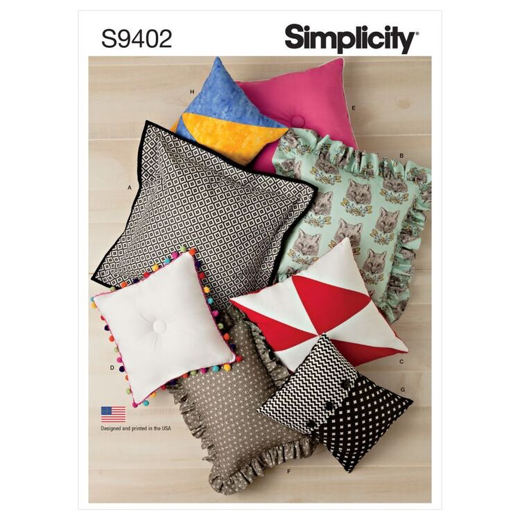 Simplicity Sewing Pattern S9402 Easy Pillows