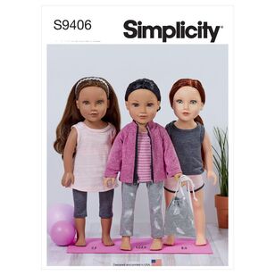 Simplicity Sewing Pattern S9406 18'' Doll Clothes One Size