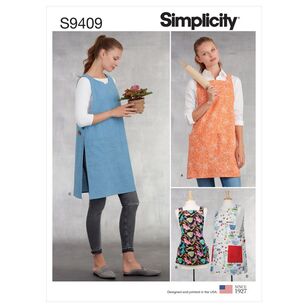 Simplicity Sewing Pattern S9409 Misses' Aprons X Small - X Large