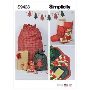 Simplicity Sewing Pattern S9428 Holiday Decorating Accessories One Size