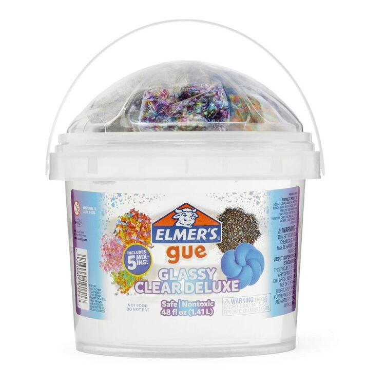 Elmer's Gue Premade Slime Bucket Clear