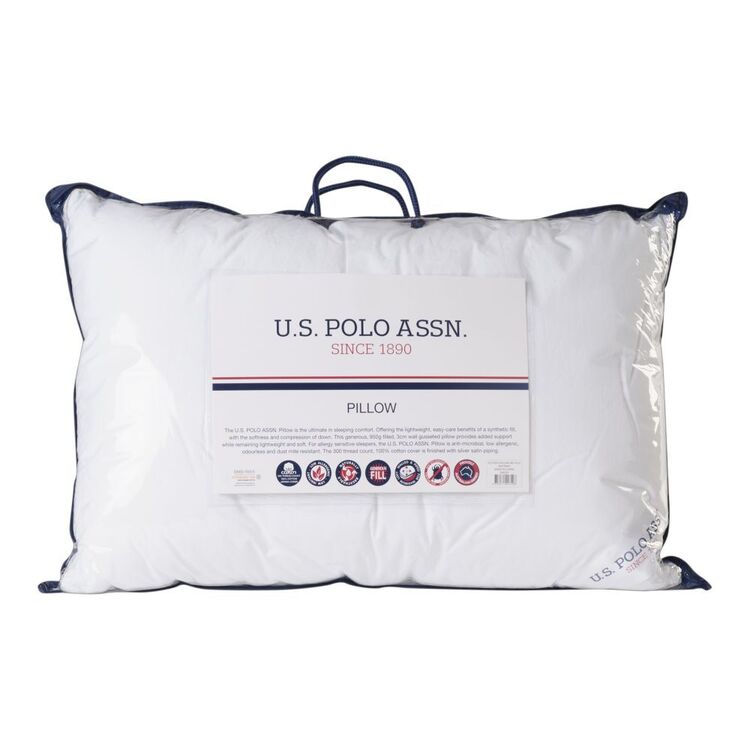U.S. POLO ASSN. Standard Pillow White Standard