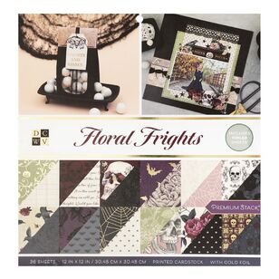 Die Cuts With A View Floral Frights 12 x 12 in Paper Pad Multicoloured 12 x 12 in
