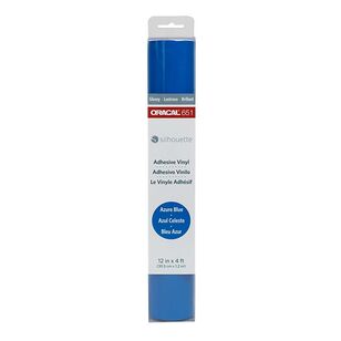 Silhouette Oracal 651 Gloss Permanent Vinyl Azure 12 x 48 in