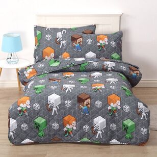 Minecraft Comforter Charcoal