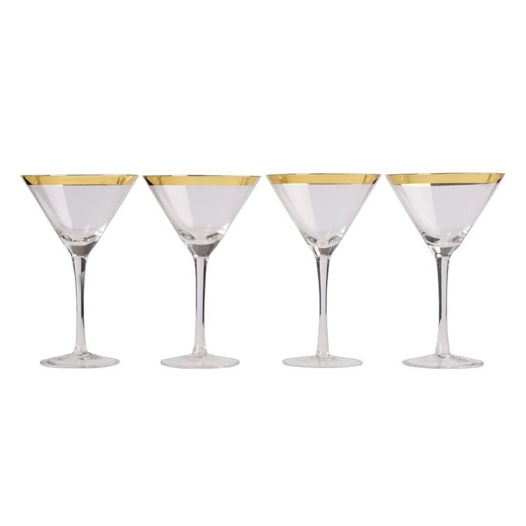 Jolly & Joy Rim Martini Glass 4 Piece