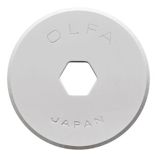 OLFA 18 mm Rotary Blade 2 Pack Silver 18 mm