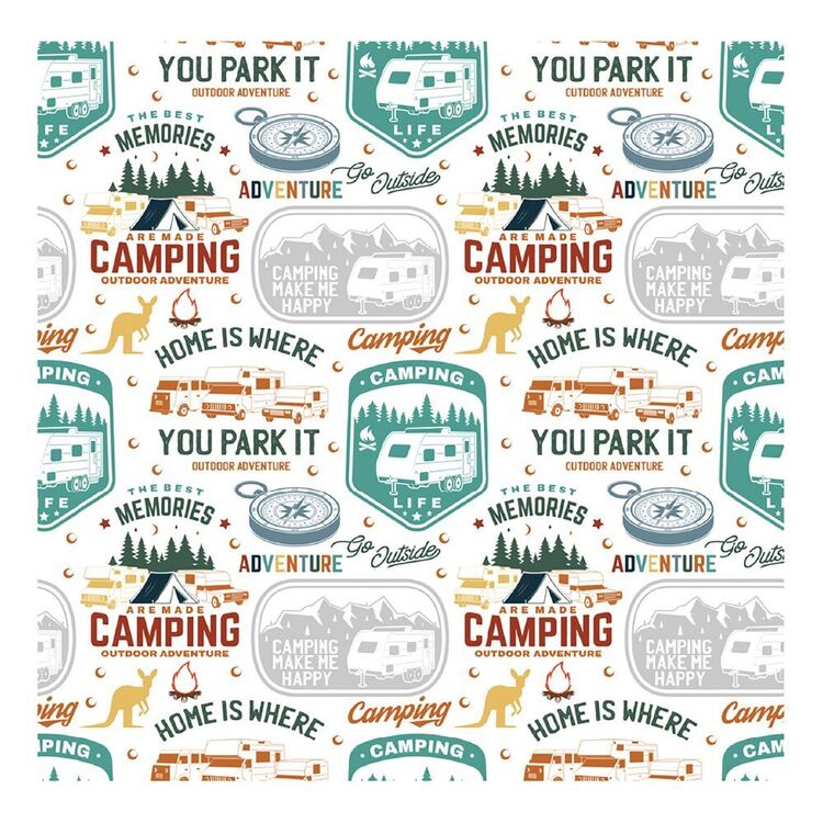Bella! On The Road Again: Campsite Cardstock Paper Multicoloured 30.5 x 30.5 cm