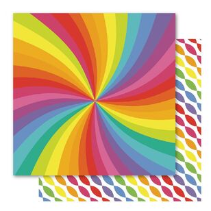 Bella! Rainbowrama: Wave Cardstock Paper Multicoloured 30.5 x 30.5 cm
