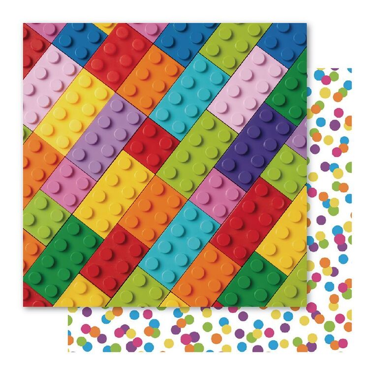 Bella! Child's Play: Blocks Cardstock Paper Multicoloured 30.5 x 30.5 cm