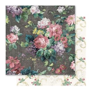 Bella! Vintage Floral: Antique Cardstock Paper Multicoloured 30.5 x 30.5 cm