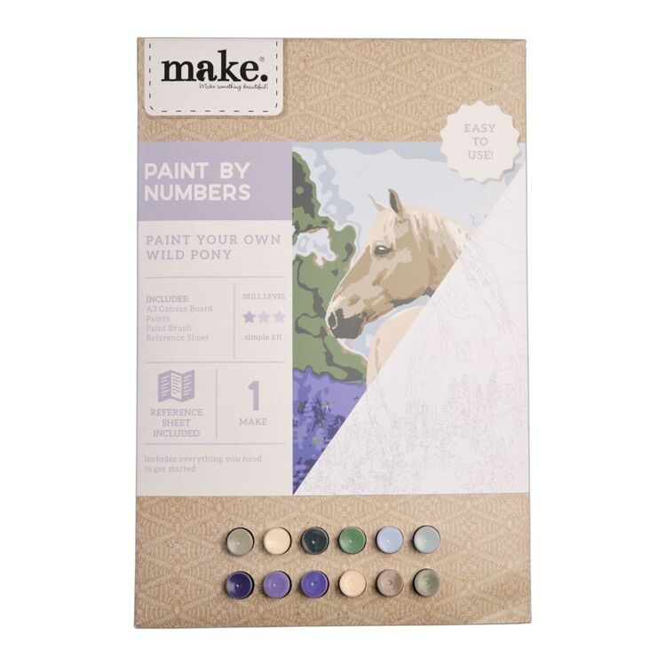 Make Wild Pony Paint By Numbers Kit