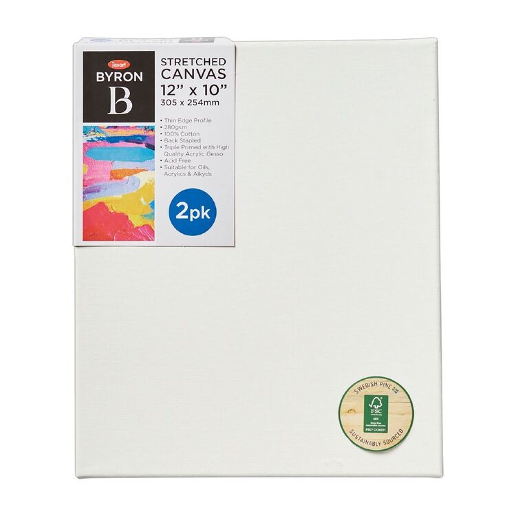 Jasart Byron Thin Edge Stretched Canvas 2 Pack